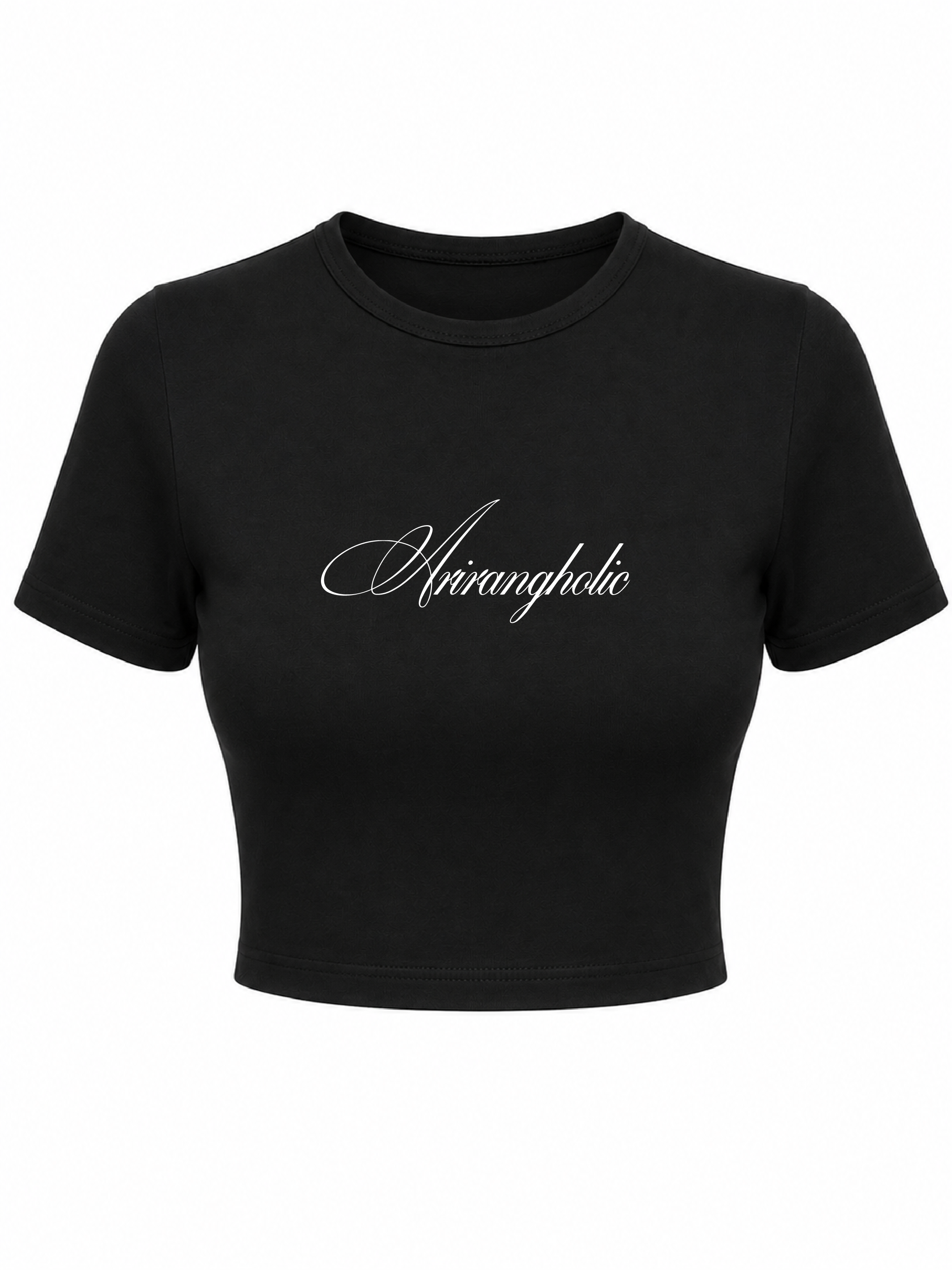 Baby tee Arirangholic negra