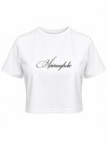 Baby tee Arirangholic blanco