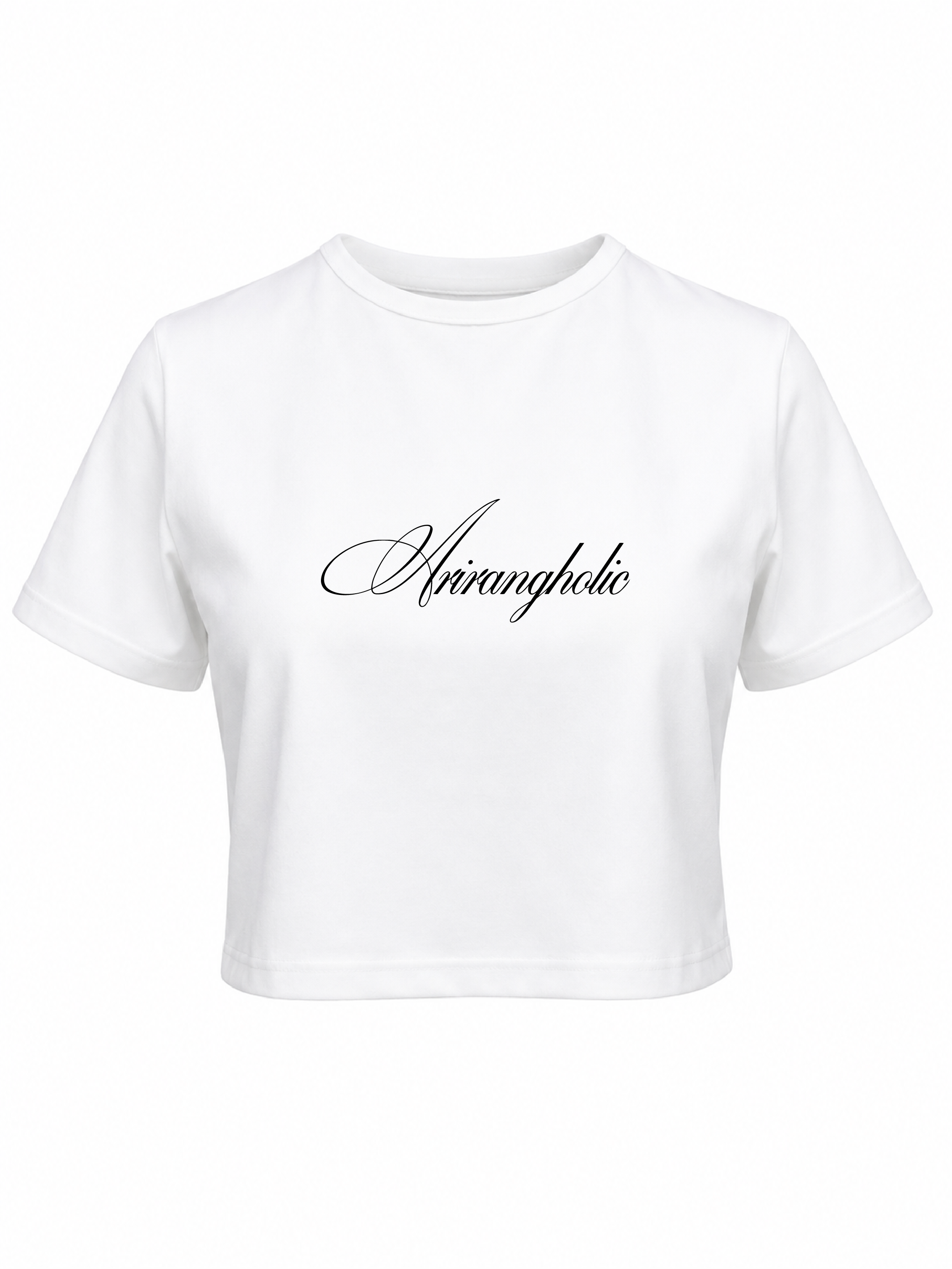 Baby tee Arirangholic blanco
