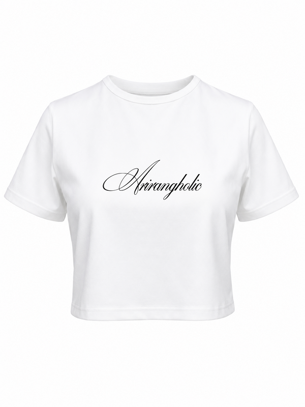 Baby tee Arirangholic blanco