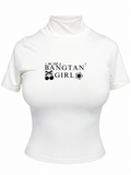 Blusa Cuello Alto I Am Just a Bangtan Blanca