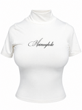 Blusa Cuello Alto Arirangholic Blanco