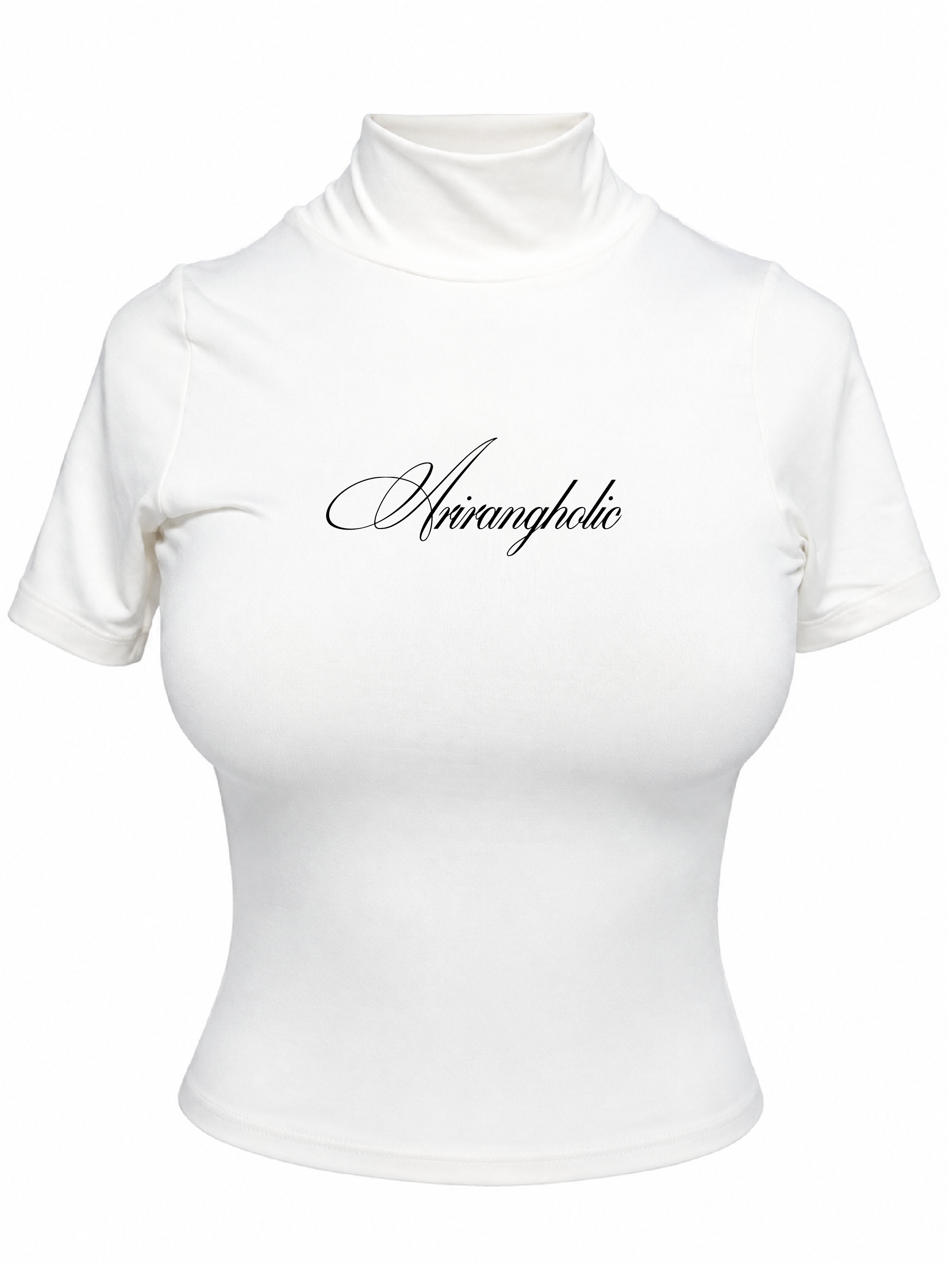 Blusa Cuello Alto Arirangholic Blanco