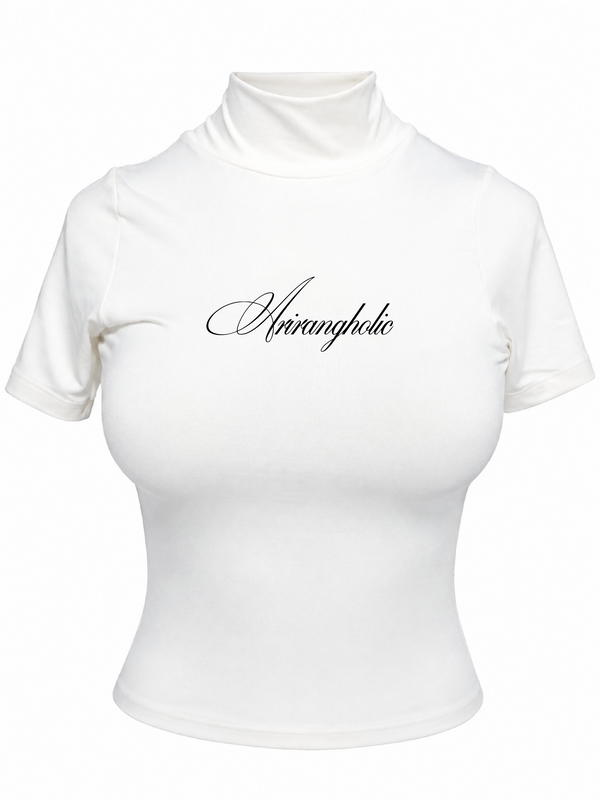 Blusa Cuello Alto Arirangholic Blanco