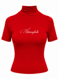 Blusa Cuello Alto Arirangholic Roja