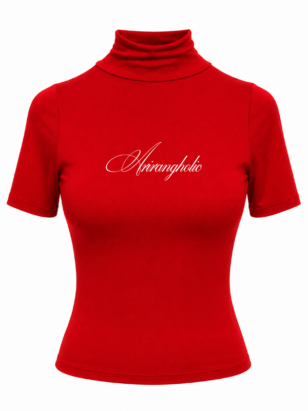 Blusa Cuello Alto Arirangholic Roja