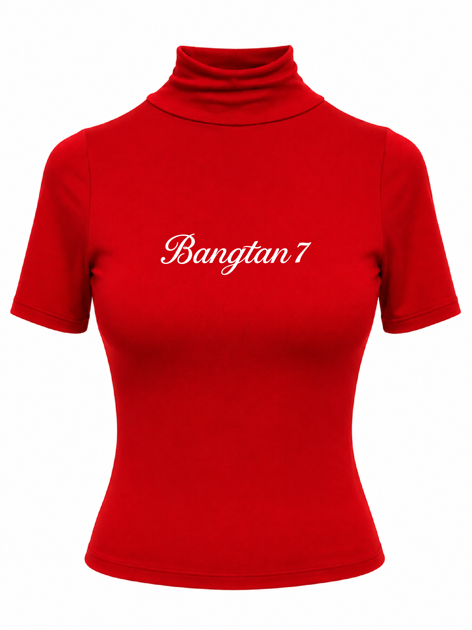 Blusa Cuello Alto Bangtan 7 Roja