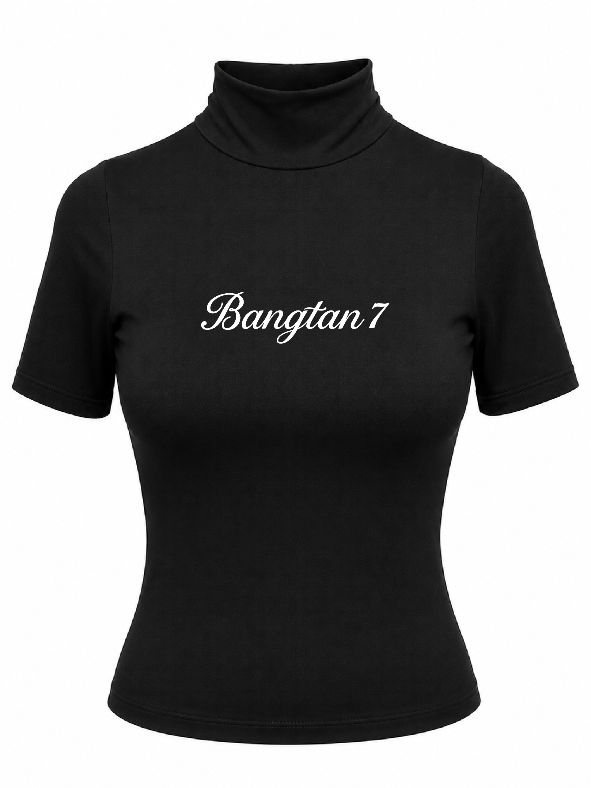 Blusa Cuello Alto Bangtan 7 Negra