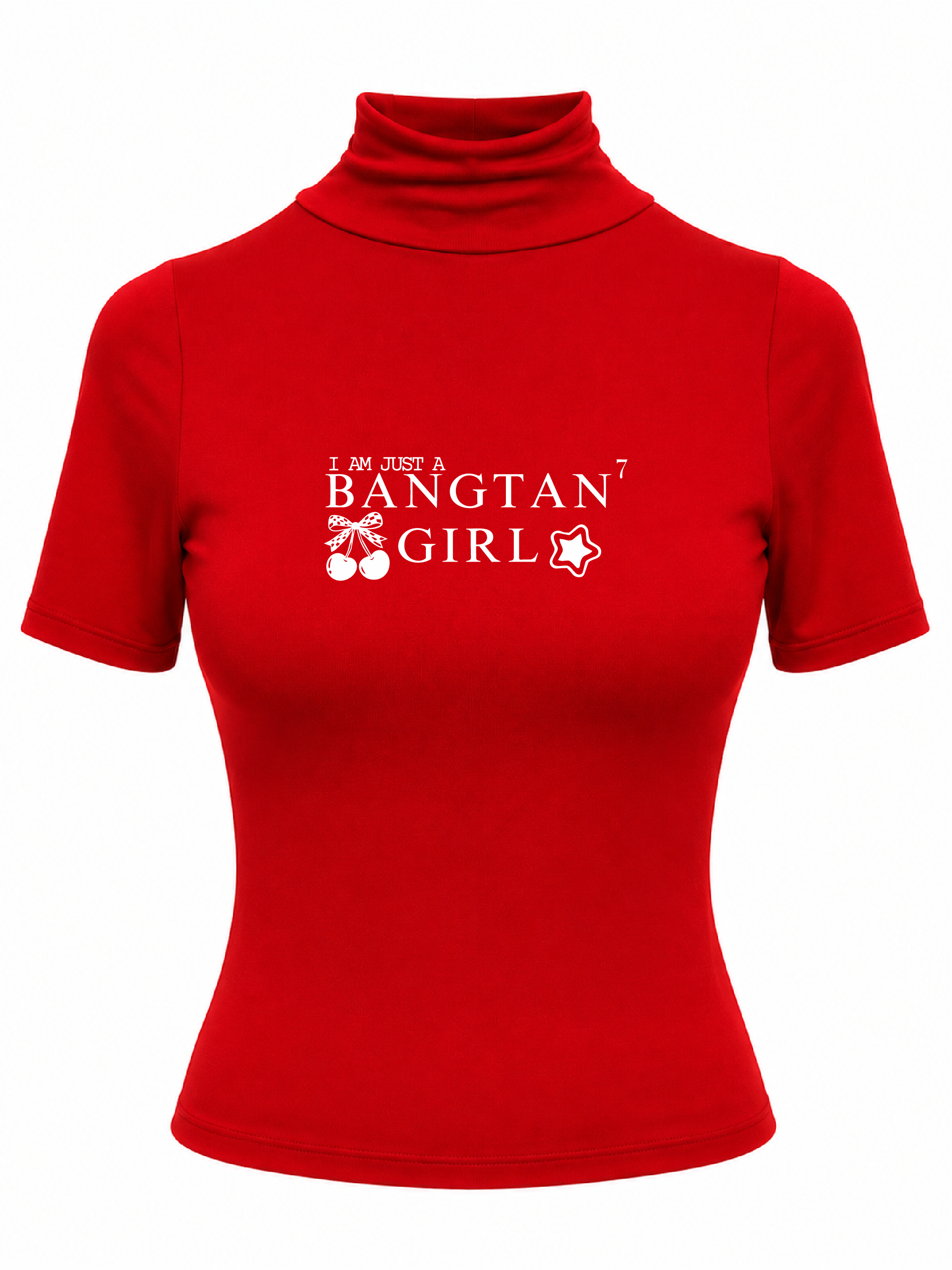 Blusa Cuello Alto I Am Just a Bangtan Roja