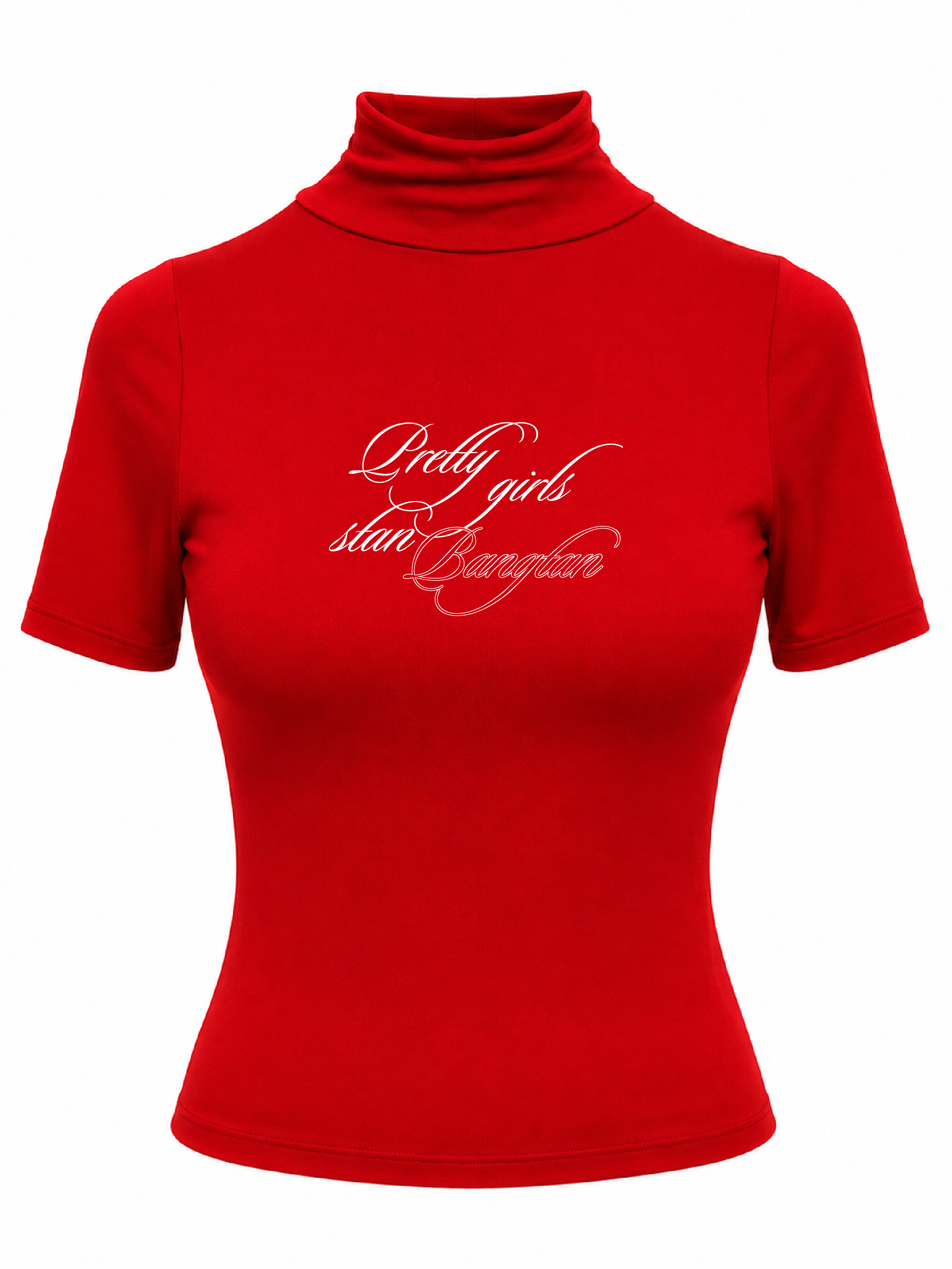Blusa Cuello Alto Pretty Girls Roja