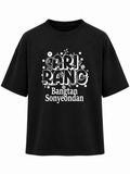 Camiseta Oversize Arirang Lettering Blanca