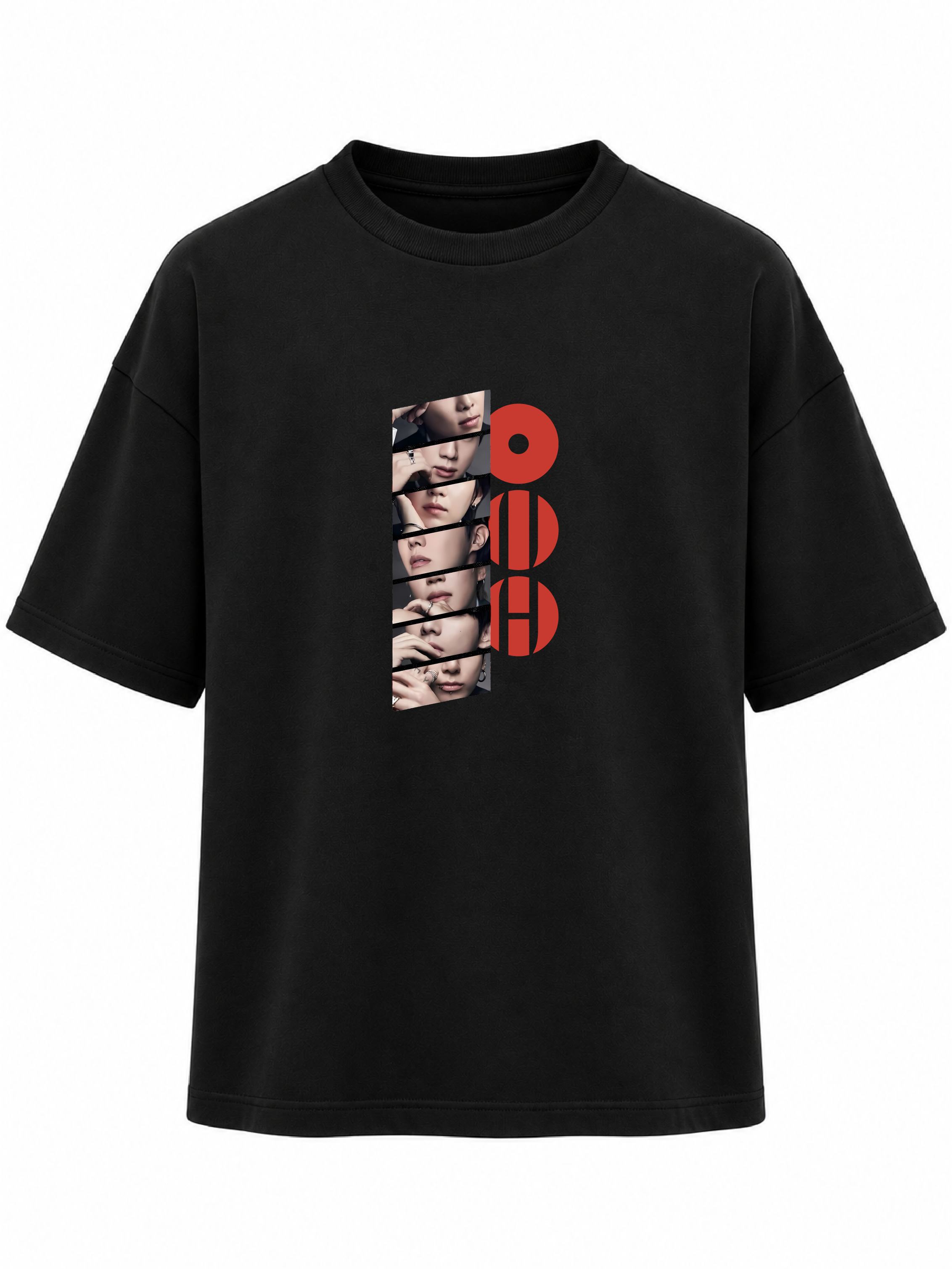 Camiseta Oversize Arirang Fragmento Rojo