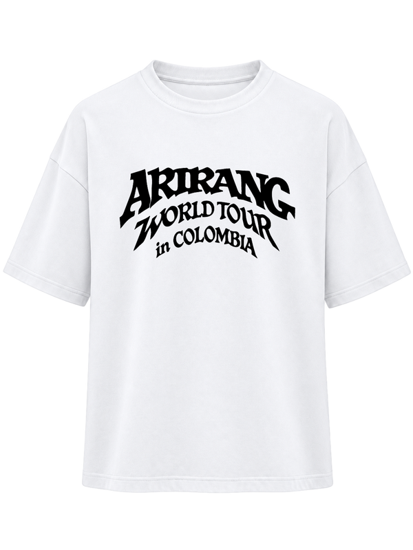 CAMISETA OVERSIZE BLANCA ARIRANG WORLD TOUR