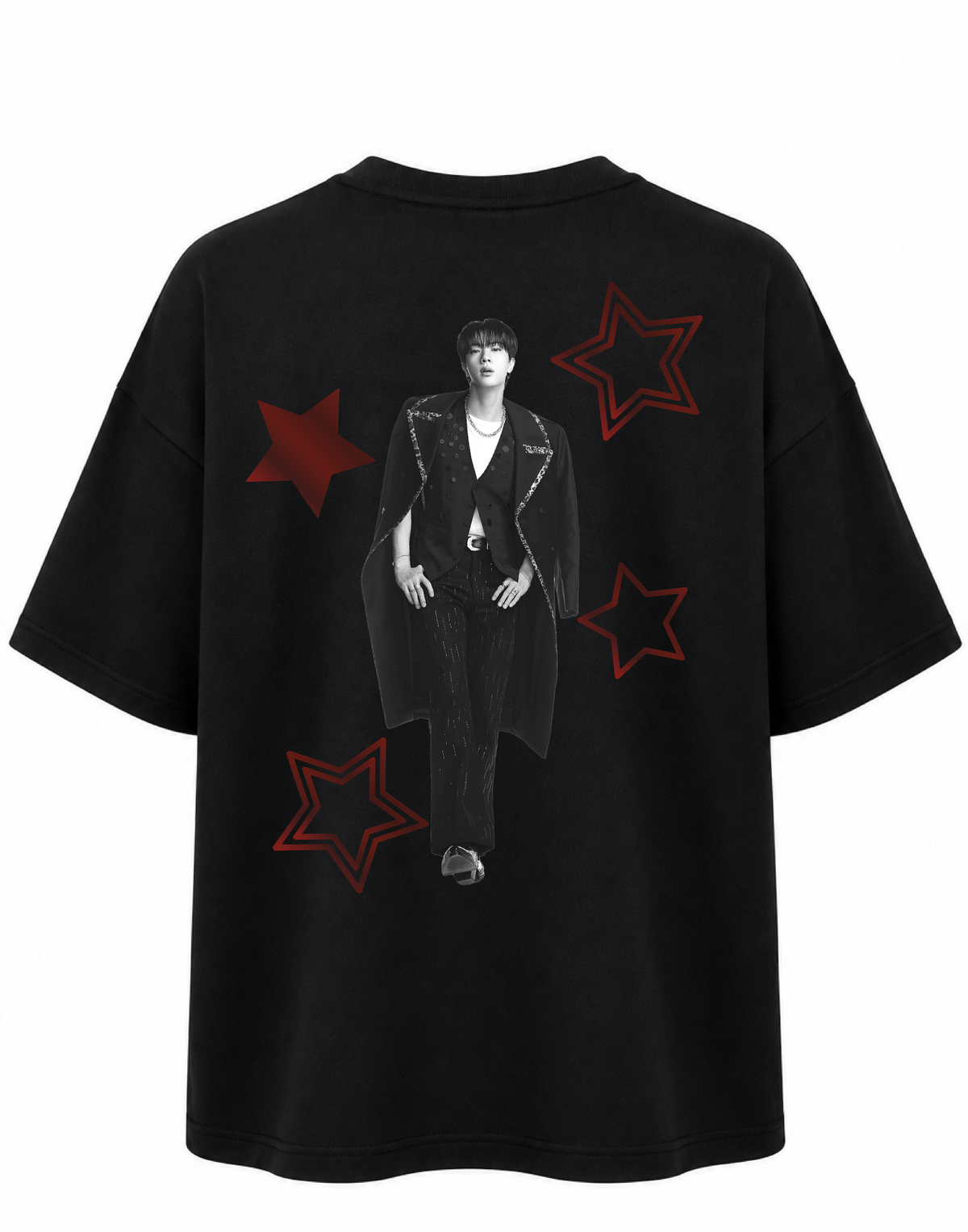 Camiseta Oversize JIN METALIZADO