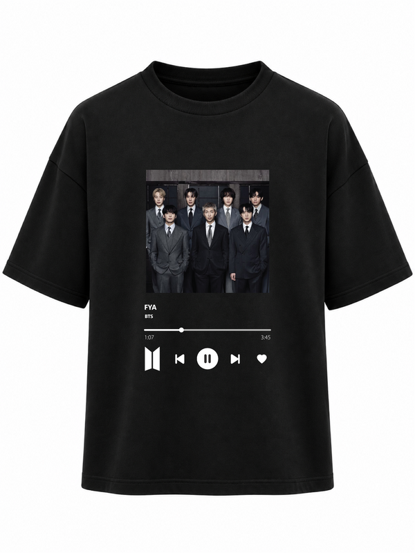 CAMISETA OVERSIZE TRACKLIST ARIRANG 2