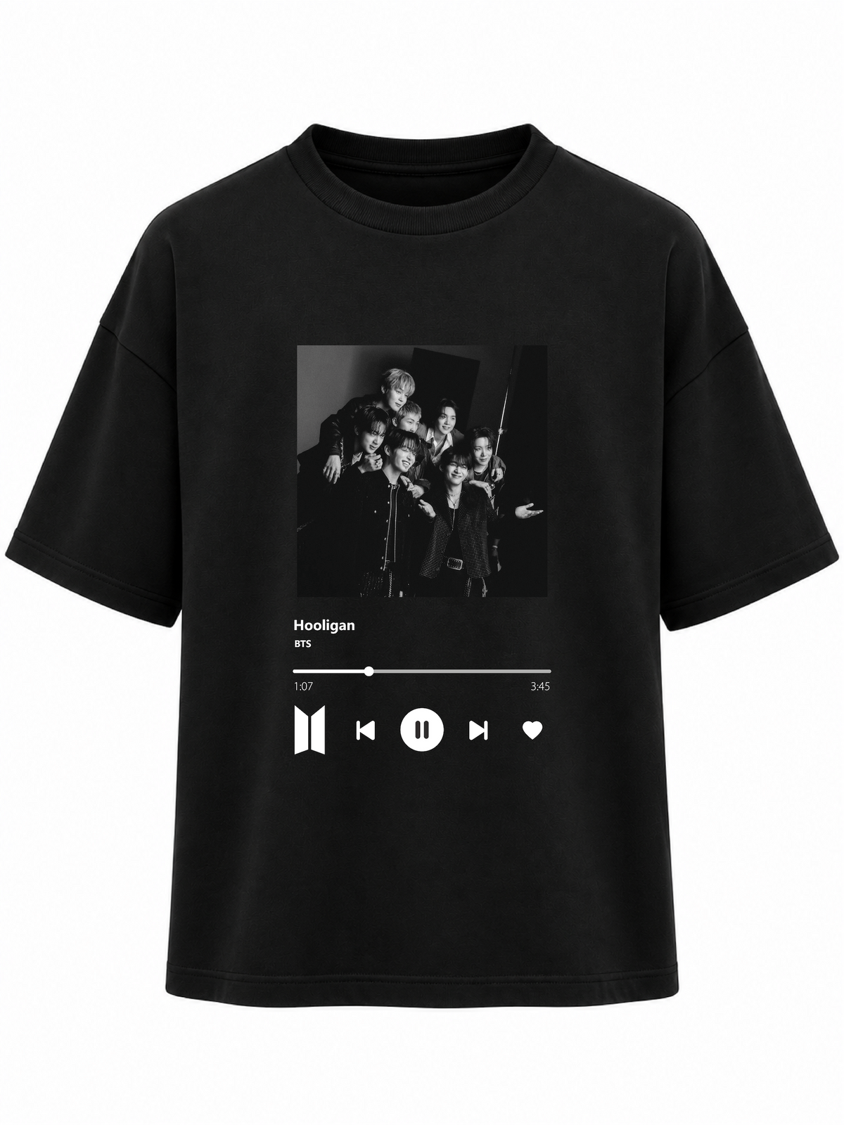 CAMISETA OVERSIZE TRACKLIST ARIRANG 3