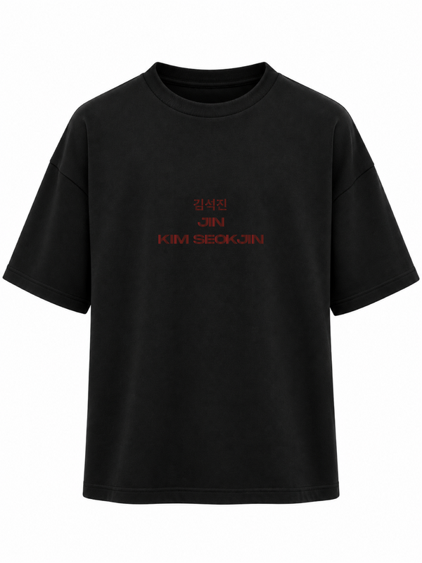 Camiseta Oversize JIN METALIZADO