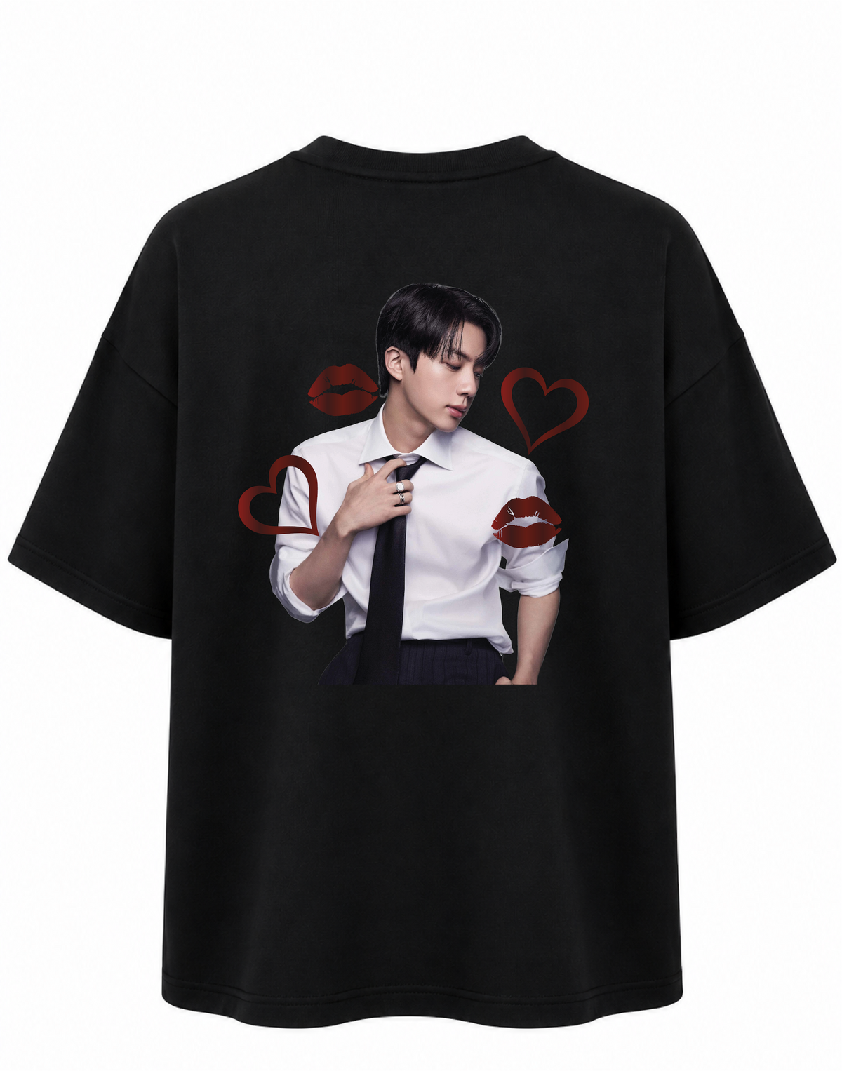 Camiseta Oversize NOMBRES BTS METALIZADO