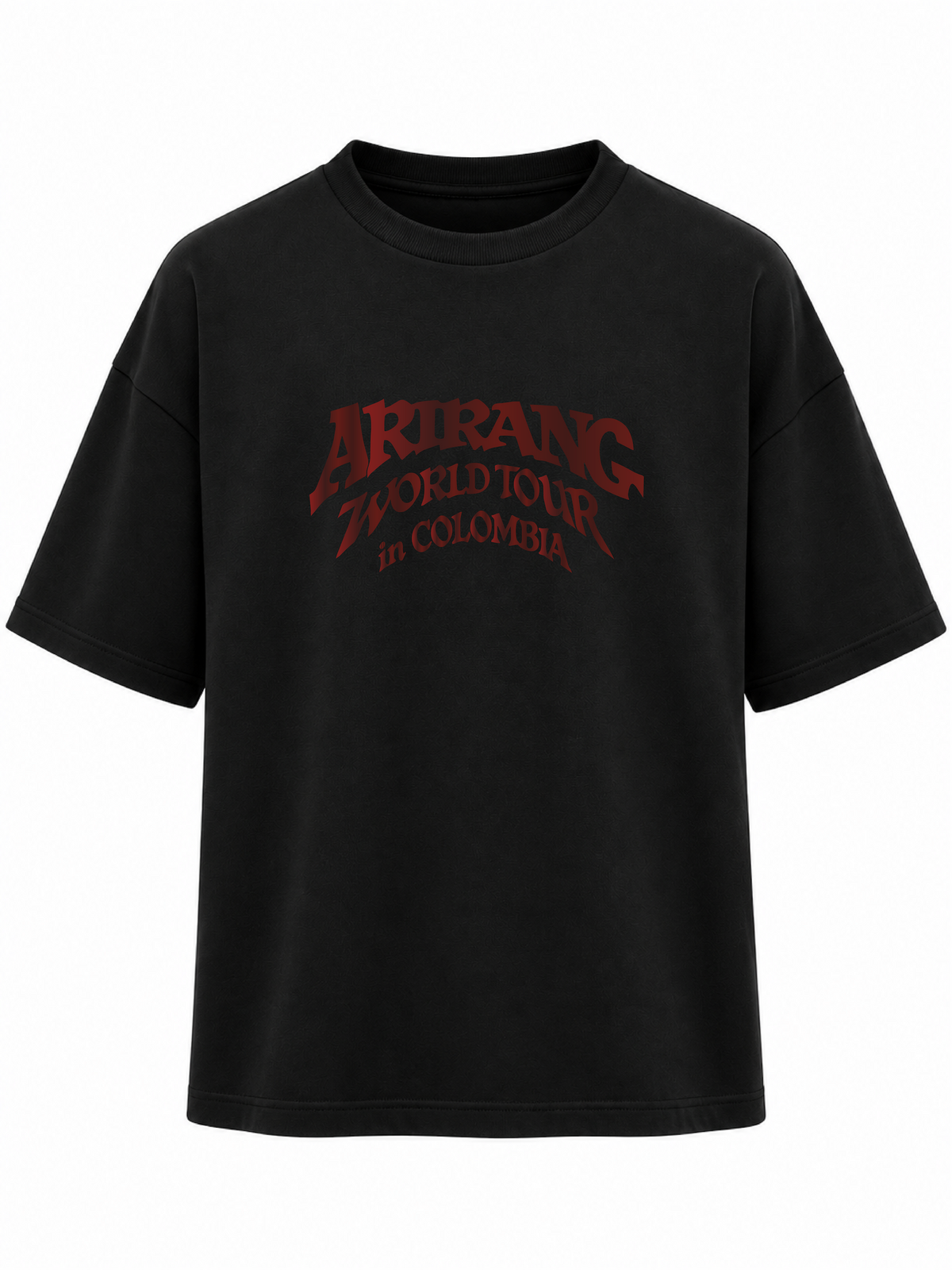 Camiseta Oversize ARIRANG WORLD TOUR BTS METALIZADO
