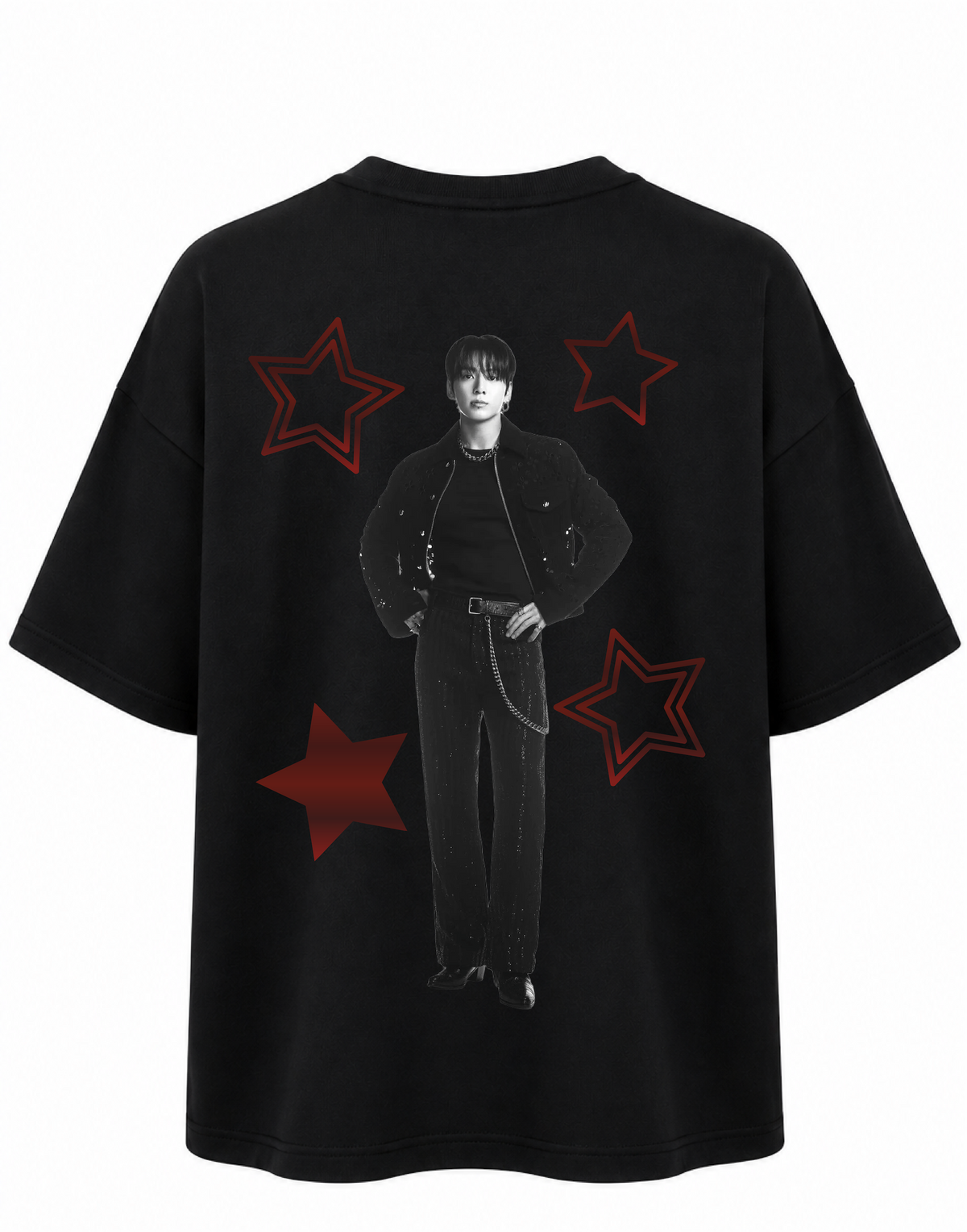 Camiseta Oversize JUNGKOOK METALIZADO