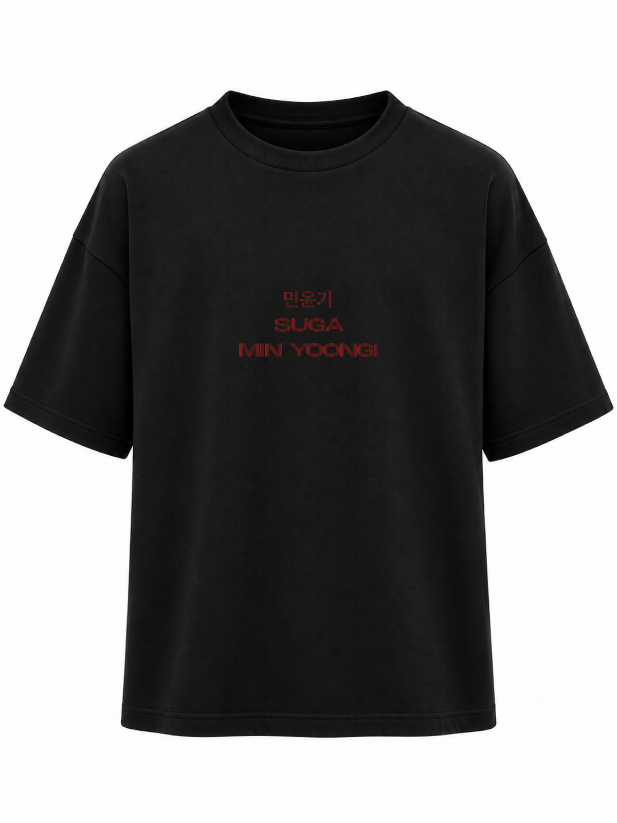 Camiseta Oversize YOONGI METALIZADO