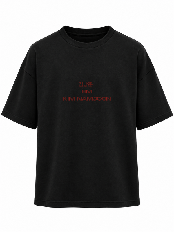 Camiseta Oversize NAMJOON METALIZADO